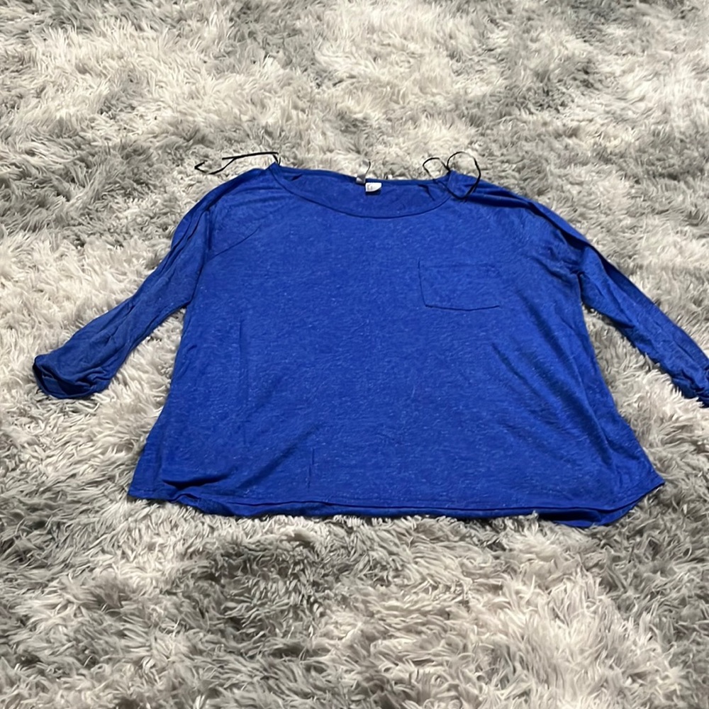 Dark blue long sleeve t shirt